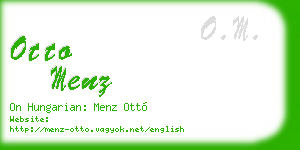otto menz business card